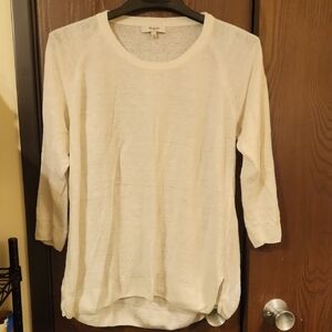 Madewell Off-White Long Sleeve Tee